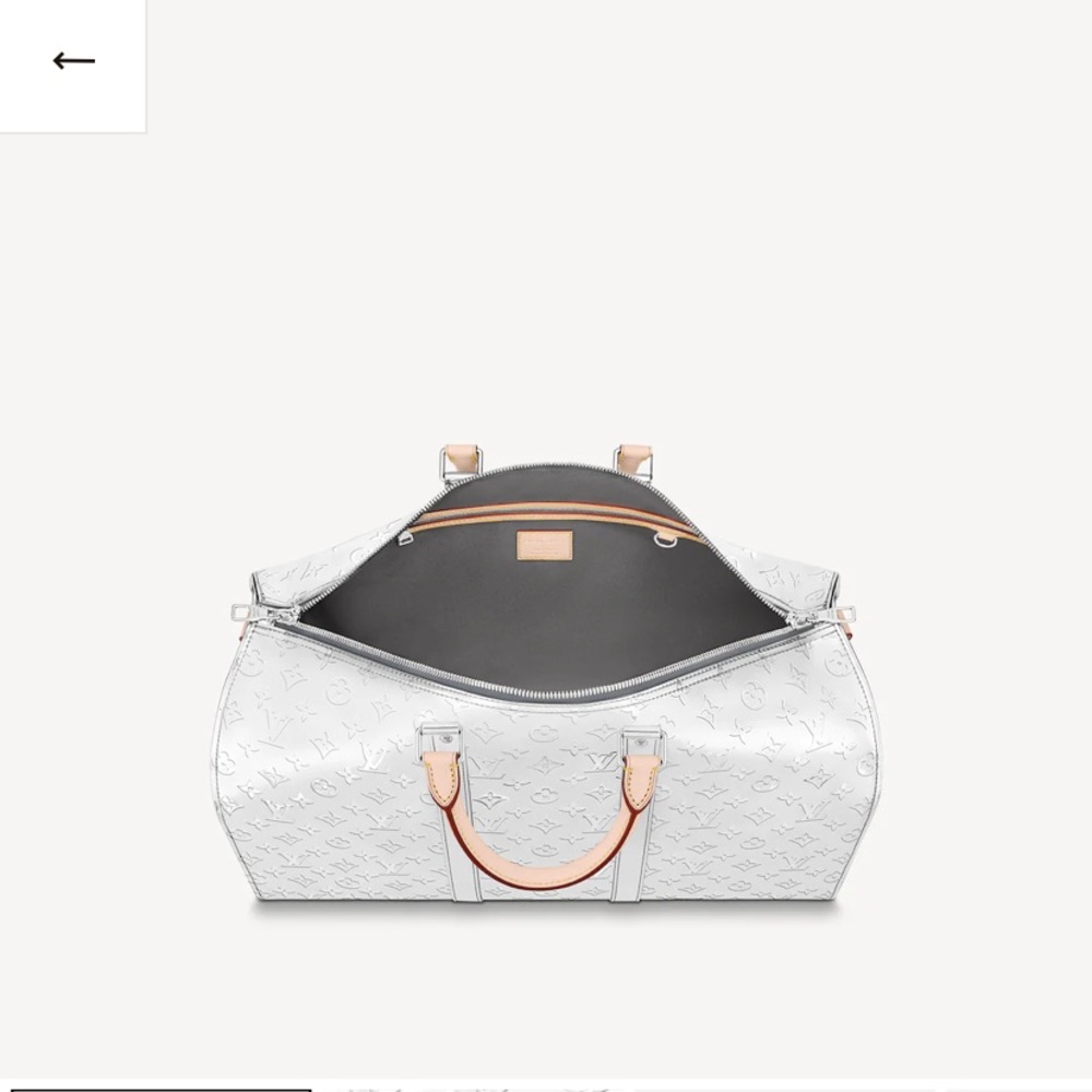 LOUIS VUITTON Metallic MIRROR KEEPALL BANDOULIÈRE 50 - Picture 14 of 15
